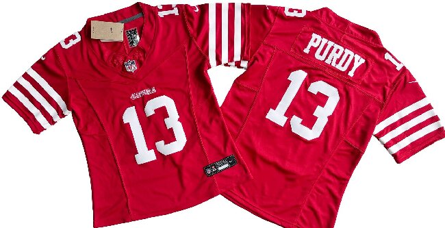Youth San Francisco 49ers 13# Brock Purdy Red Vapor F.U.S.E. Limited Jersey