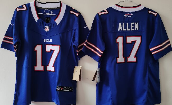 Women's Buffalo Bills #17 Josh Allen Royal  F.U.S.E. Vapor Untouchable Limited Stitched Football Jersey(Run Small)