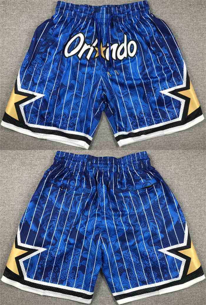 Men's Orlando Magic Blue Shorts(Run   Small)