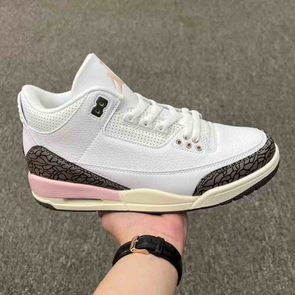 Air Jordan 3 White Pink us7-us13 Men's shoes
