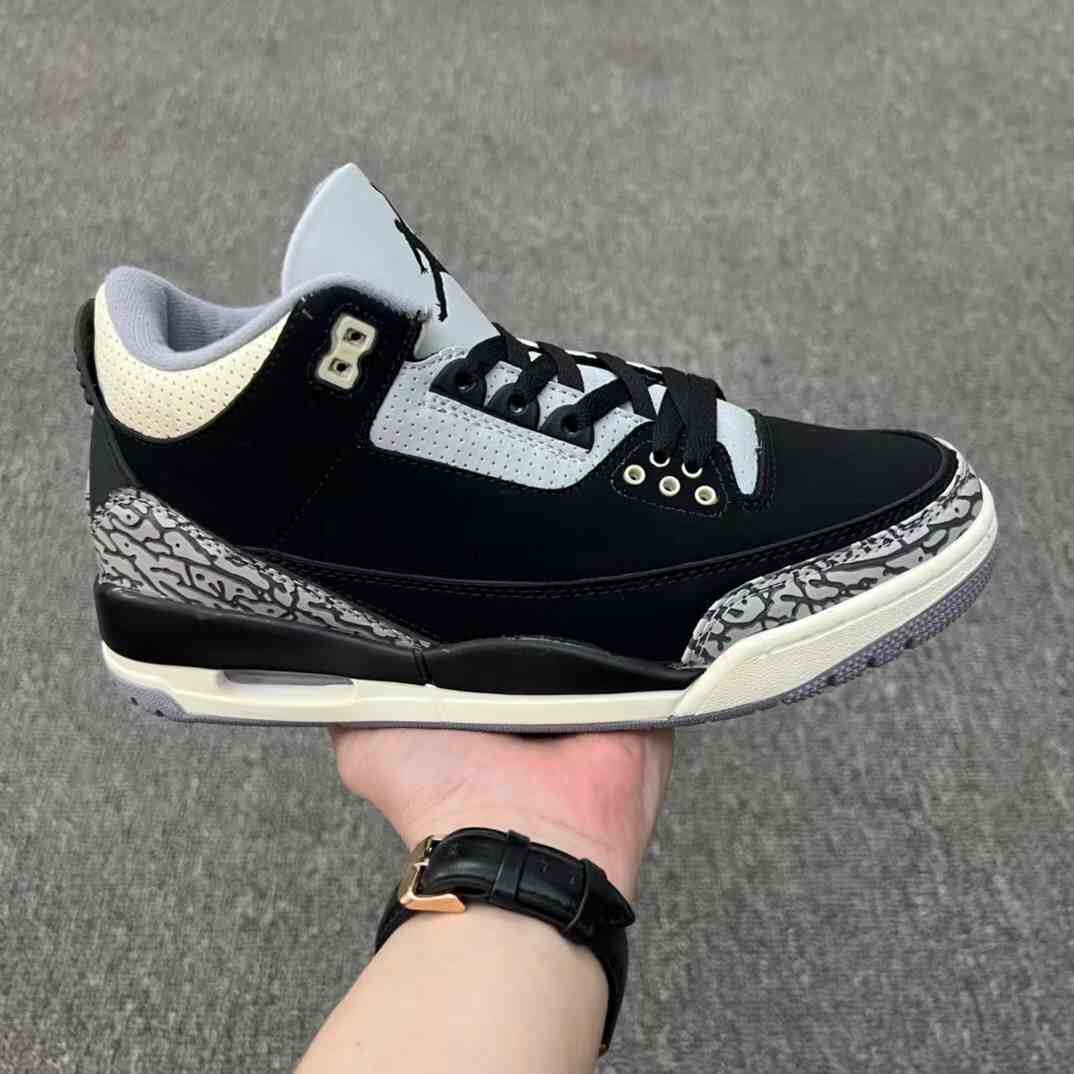 Air Jordan 3 Xiao Hei Cement  us7-us13 Men's shoes