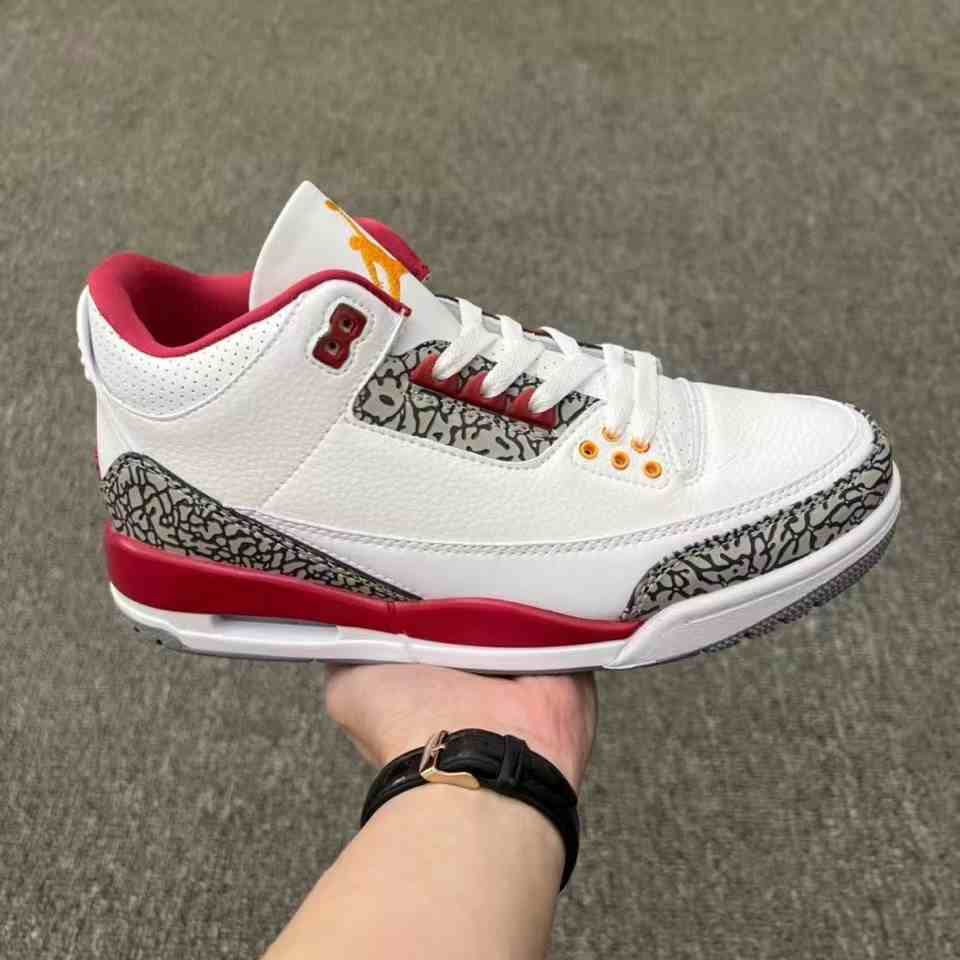 Air Jordan 3  Baijiu red  us7-us13 Men's shoes