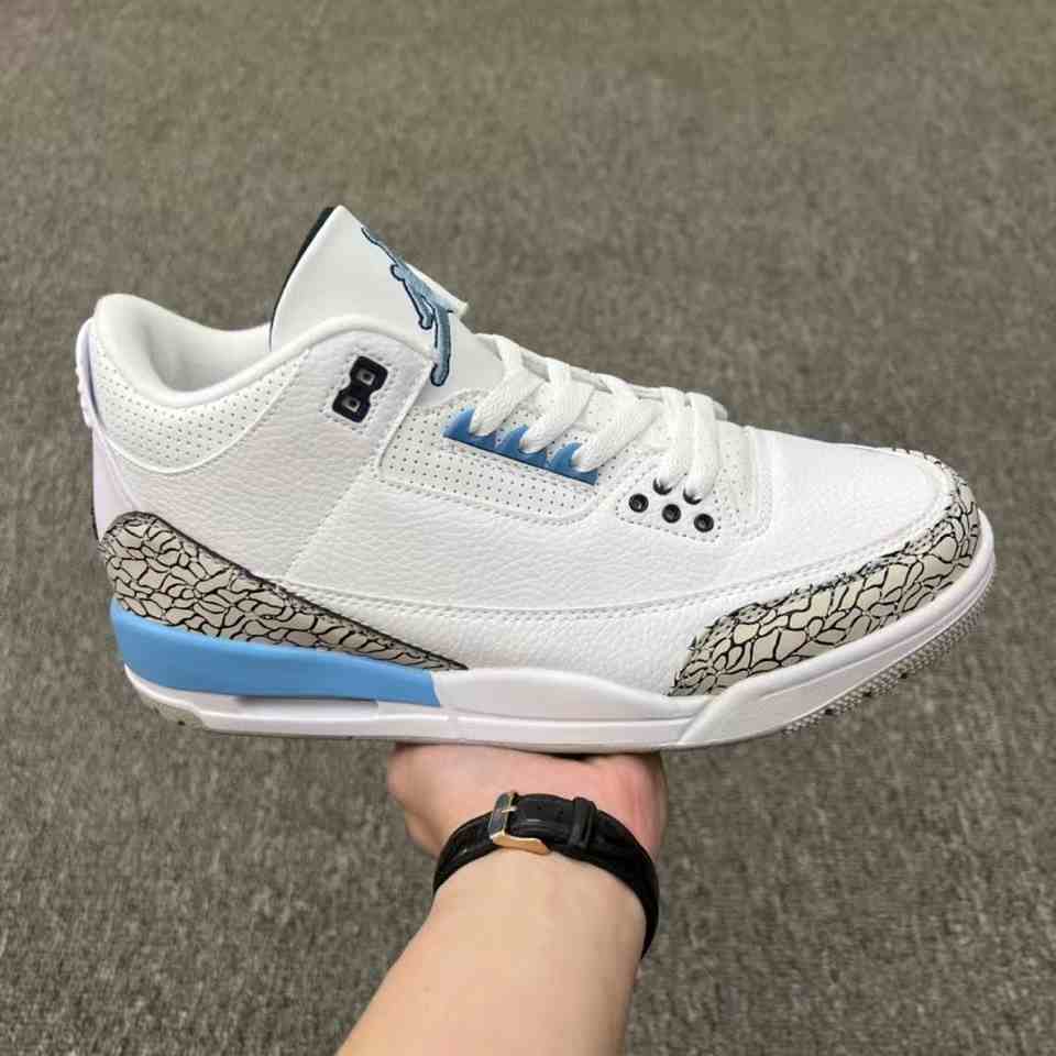 Air Jordan 3 North Carolina Blue  us7-us13 Men's shoes