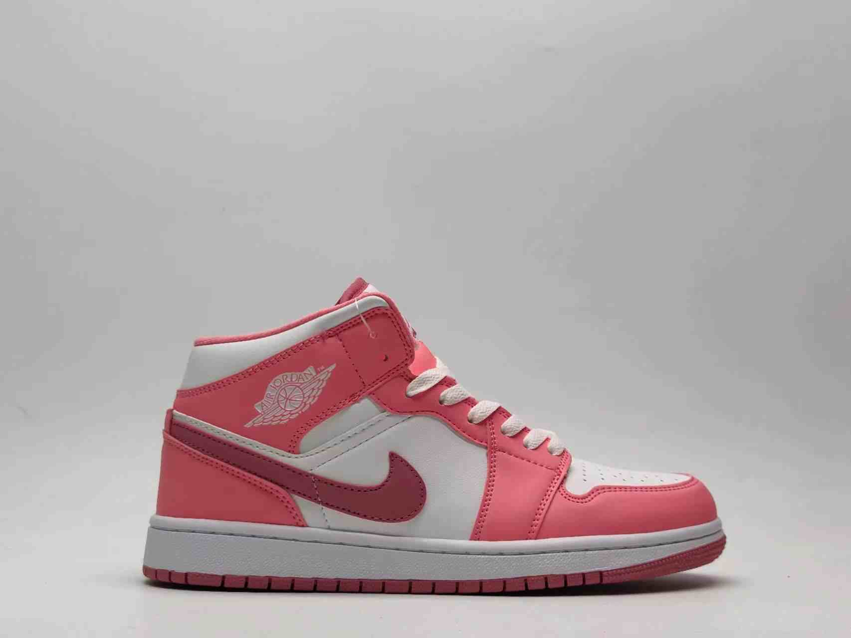 Air Jordan 1   Pink White us5.5-us13 Men's shoes