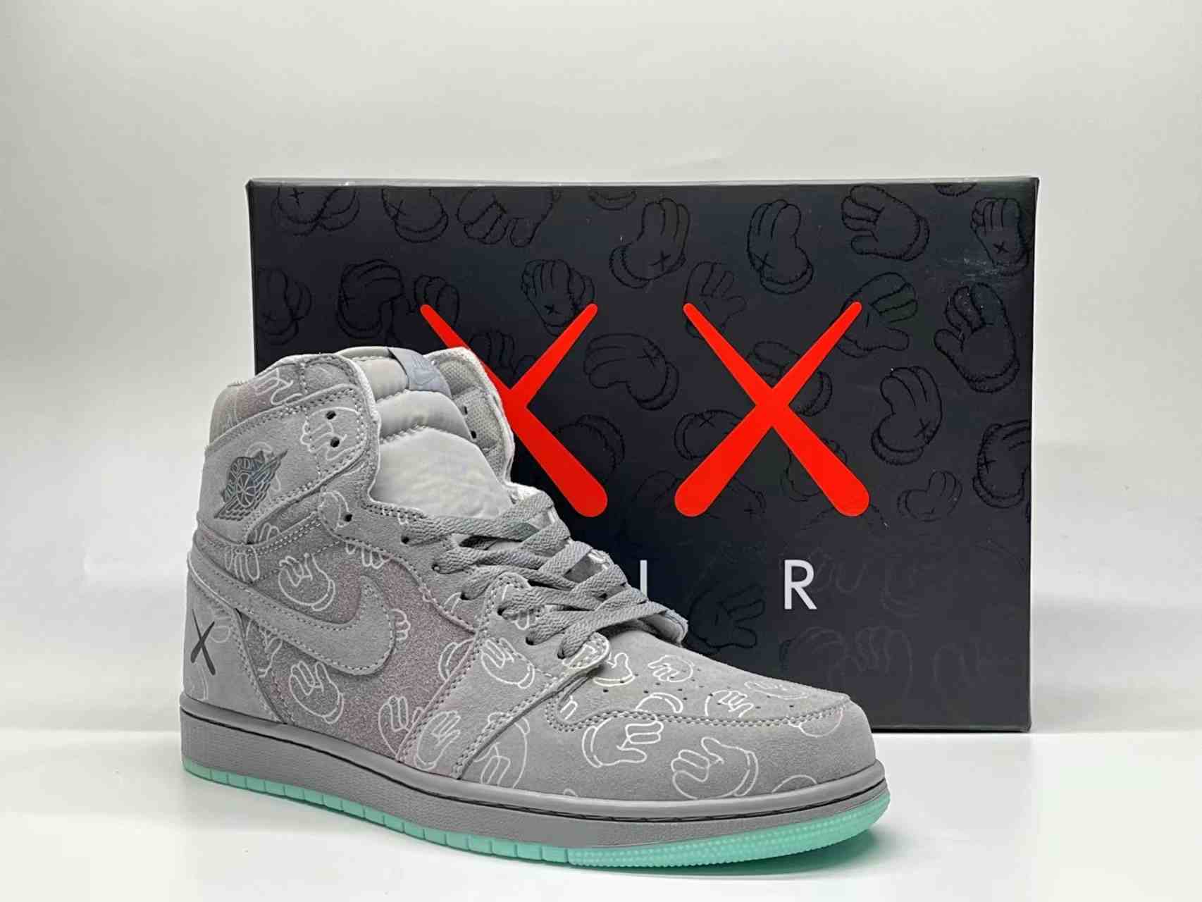 Air Jordan 1 Customized Cool Grey   us5.5-us13 Men's shoes