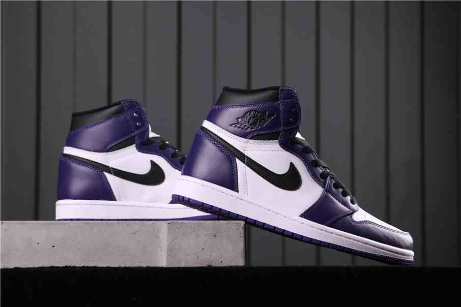 Air Jordan 1 High OG “Court Purple”Blue White us5.5-us13 Men's shoes