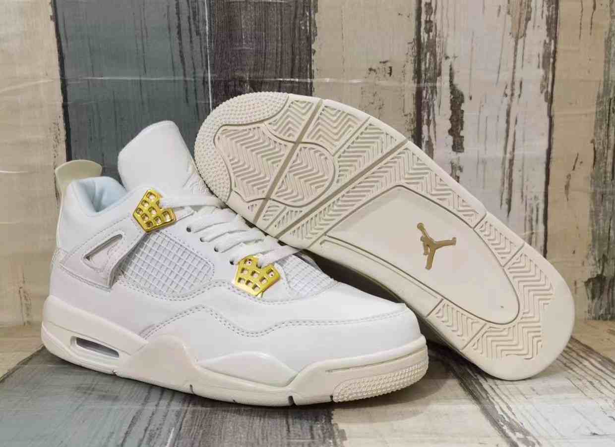 Air Jordan 4 Rice Platinum us8-us13 Men's shoes
