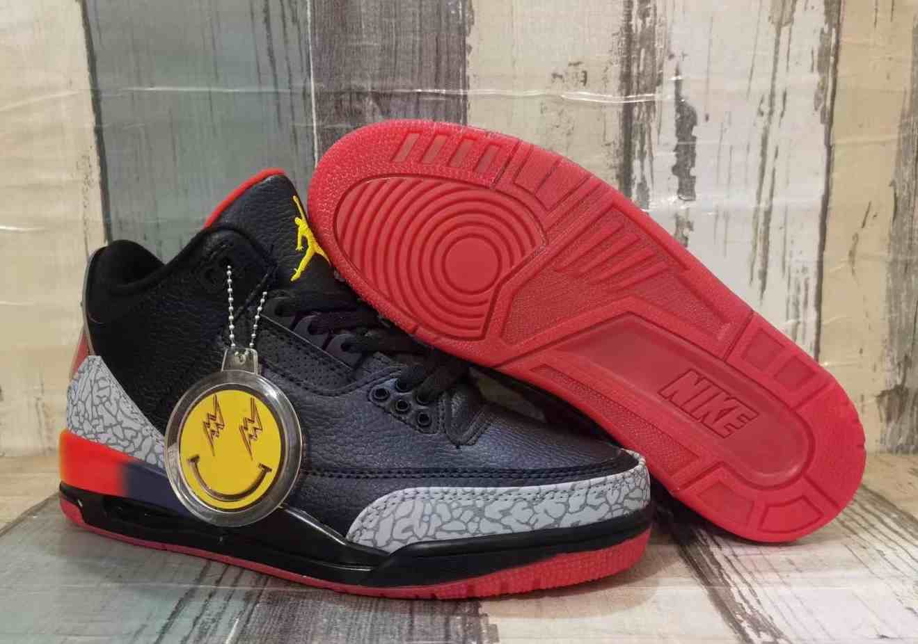 Air Jordan 3 Black US5.5-US8 Women's Shoes (3)