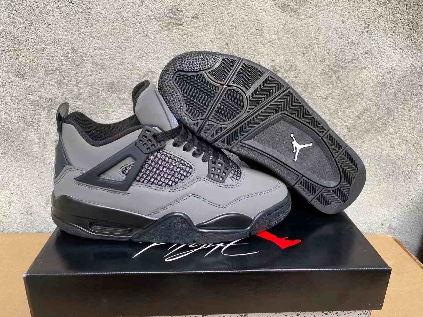 Air Jordan 4 Grey Black us5.5-us13 Women's shoes