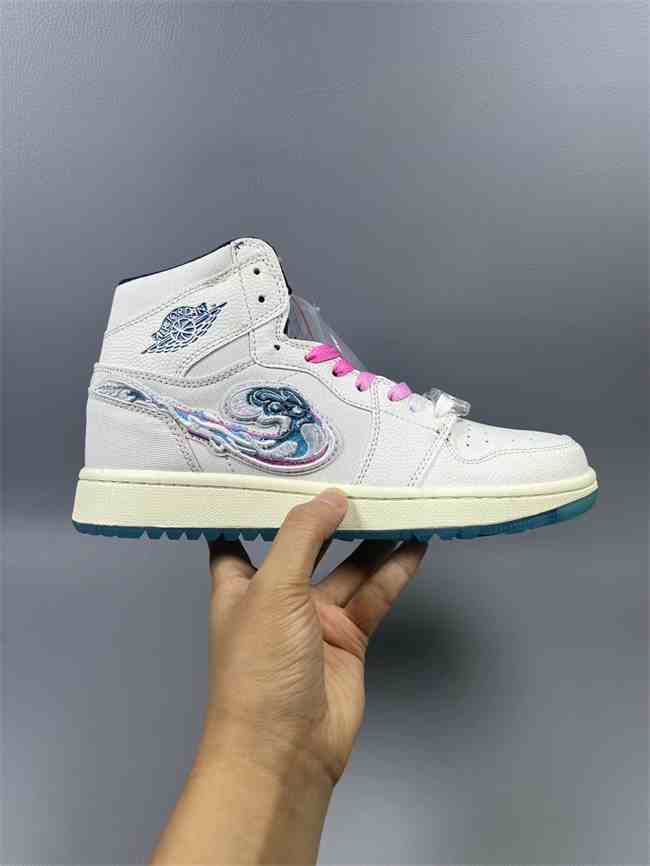 Men's Running Weapon Air Jordan 1 White Shoes 0622