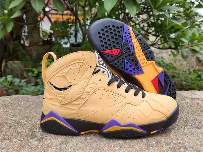 Men's Running Weapon Air Jordan 7 Brown Shoes 007