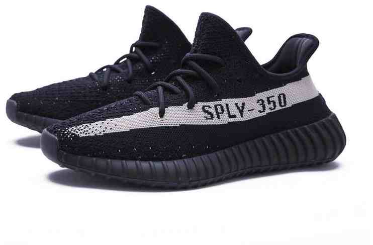 Men's Running Weapon Yeezy Boost 350 V2 Black White Footwear Shoes 078