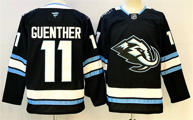 Men's Utah Mammoth #11 Dylan Guenther Navy 2025 Stitched Jersey