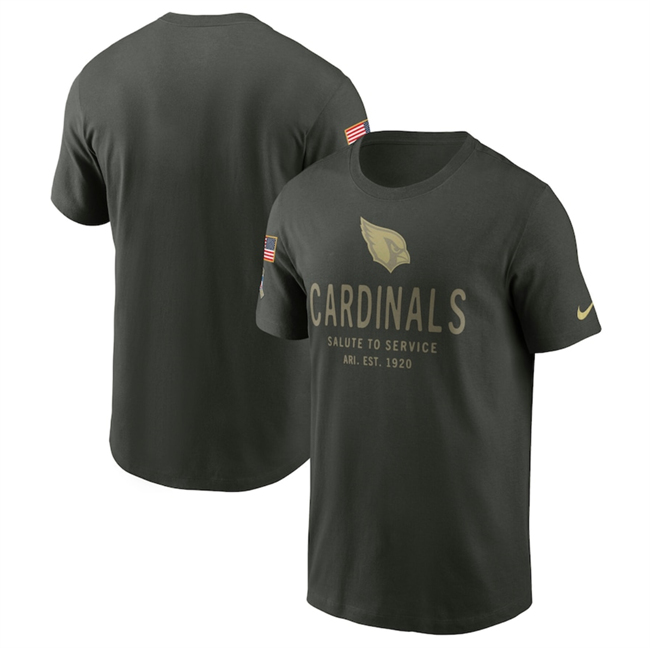 Men's Arizona Cardinals Forest Green 2025 Salute To Service Sideline Primary Edge Dri-FIT T-Shirt