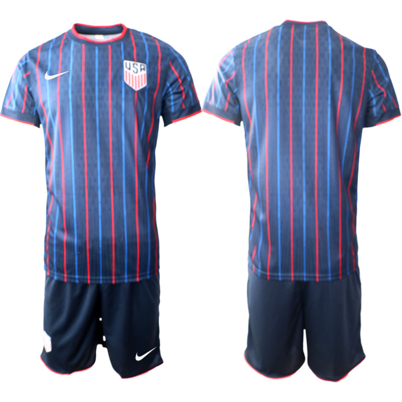 Men's United States Custom Blue 2026 World Cup Away Soccer Jersey Suit