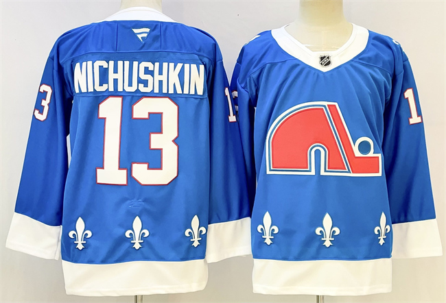 Men's Colorado Avalanche #13 Valeri Nichushkin Blue 2025 Stitched With C Patch Hockey Jersey