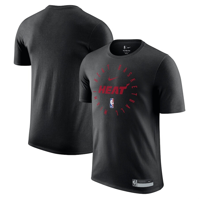 Men's Miami Heat Black 2025 Legend On-Court Practice Performance T-Shirt