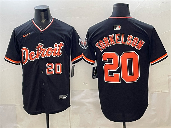 Men's Detroit Tigers #20 Spencer Torkelson Navy 2026 Alternate Vapor Premier Limited Stitched Baseball Jersey