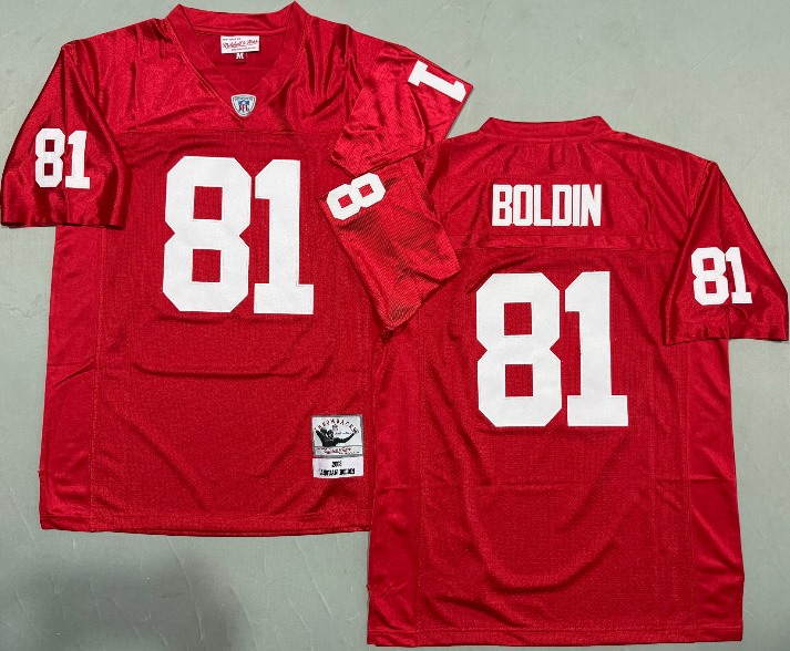 Men's Arizona Cardinals #81 Anquan Boldin Mitchell&Ness Cardinal 2003 Legacy Stitched Throwback Jersey