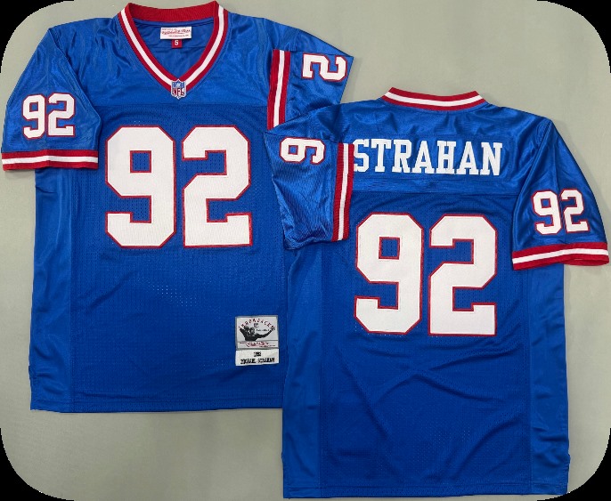 Men's New York Giants #92 Michael Strahan Mitchell & Ness  Replica Jersey - Royal