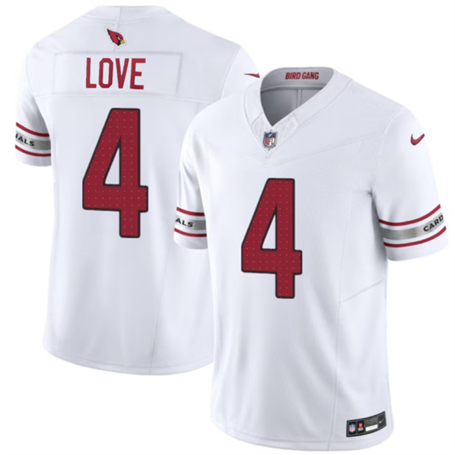 en's Arizona Cardinals #4 Jeremiyah Love White 2026 Draft F.U.S.E. Vapor Untouchable Limited Stitched Jersey