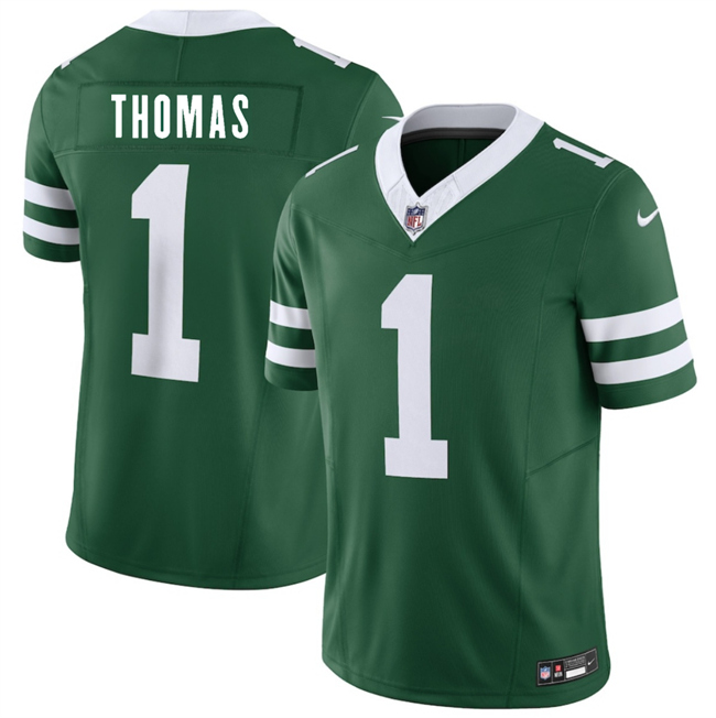 Men's New York Jets #1 Azareye'h Thomas Green 2026 Draft F.U.S.E. Vapor Untouchable Limited Stitched Jersey