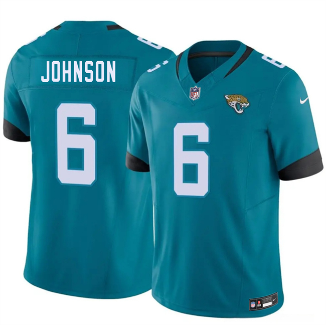 Men's Jacksonville Jaguars #6 Antonio Johnson Teal 2026 F.U.S.E. Vapor Untouchable Limited Stitched Jersey