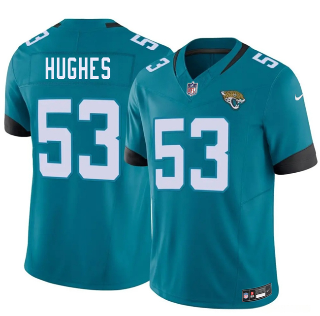 Men's Jacksonville Jaguars #53 Parker Hughes Teal 2026 Draft F.U.S.E. Vapor Untouchable Limited Stitched Jersey
