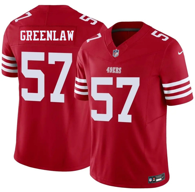 Men's San Francisco 49ers #57 Dre Greenlaw Red 2026 F.U.S.E. Vapor Untouchable Limited Stitched Football Jersey