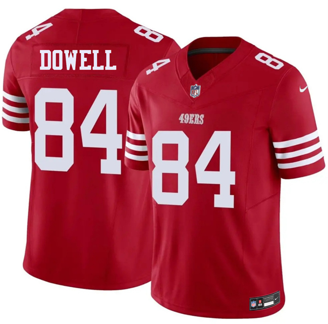 Men's San Francisco 49ers #84 Colton Dowell Red 2026 F.U.S.E. Vapor Untouchable Limited Stitched Football Jersey